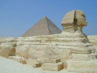 Die Sphinx und die Cheops-Pyramide