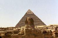 Die Sphinx und die Chephren-Pyramide