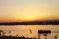 Wir geniessen den Sonnenuntergang ...